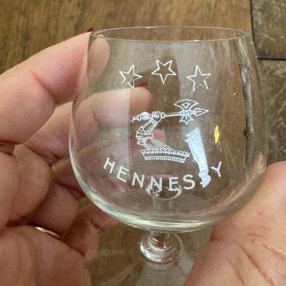 Vintage 1950s Hennessy Gift Of Taste Snifters Stemmed Set of 4 Made in France - Picture 5 of 14